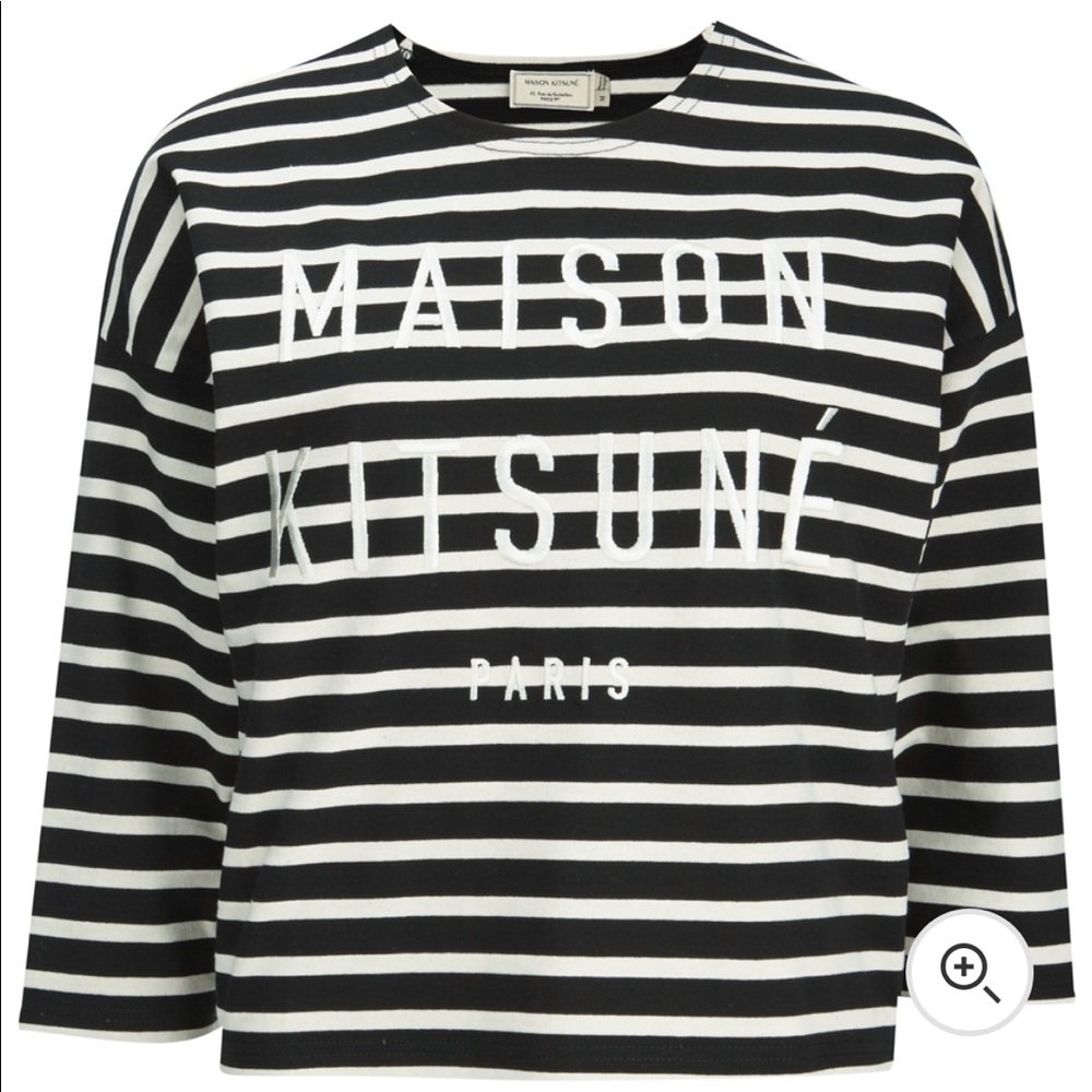 Maison Kitsuné cropped sweatshirt